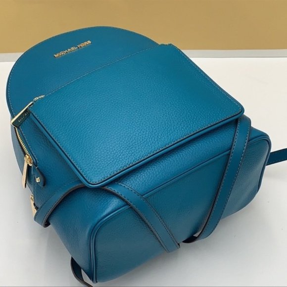 Michael Kors Adina Medium Backpack Leather Lagoon - Picture 4 of 16